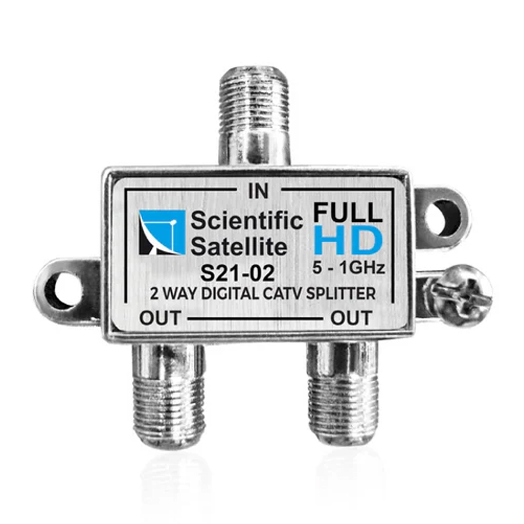 S21-02 1/2 YOLLU KABLO TV SİNYAL AYIRICI SPLİTTER - 5-1000 MHZ FREKANS BÖLÜCÜ ÇOKLAYICI