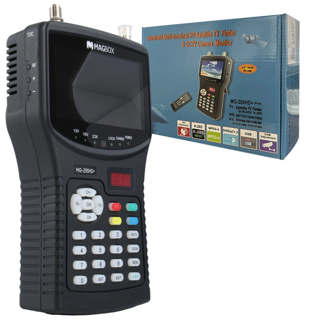 MAGBOX MG-255HD+ 4.3’’ İNÇ FULL HD LCD EKRANLI GÖRÜNTÜLÜ UYDU YÖN BULUCU (UZAKTAN KUMANDALI)
