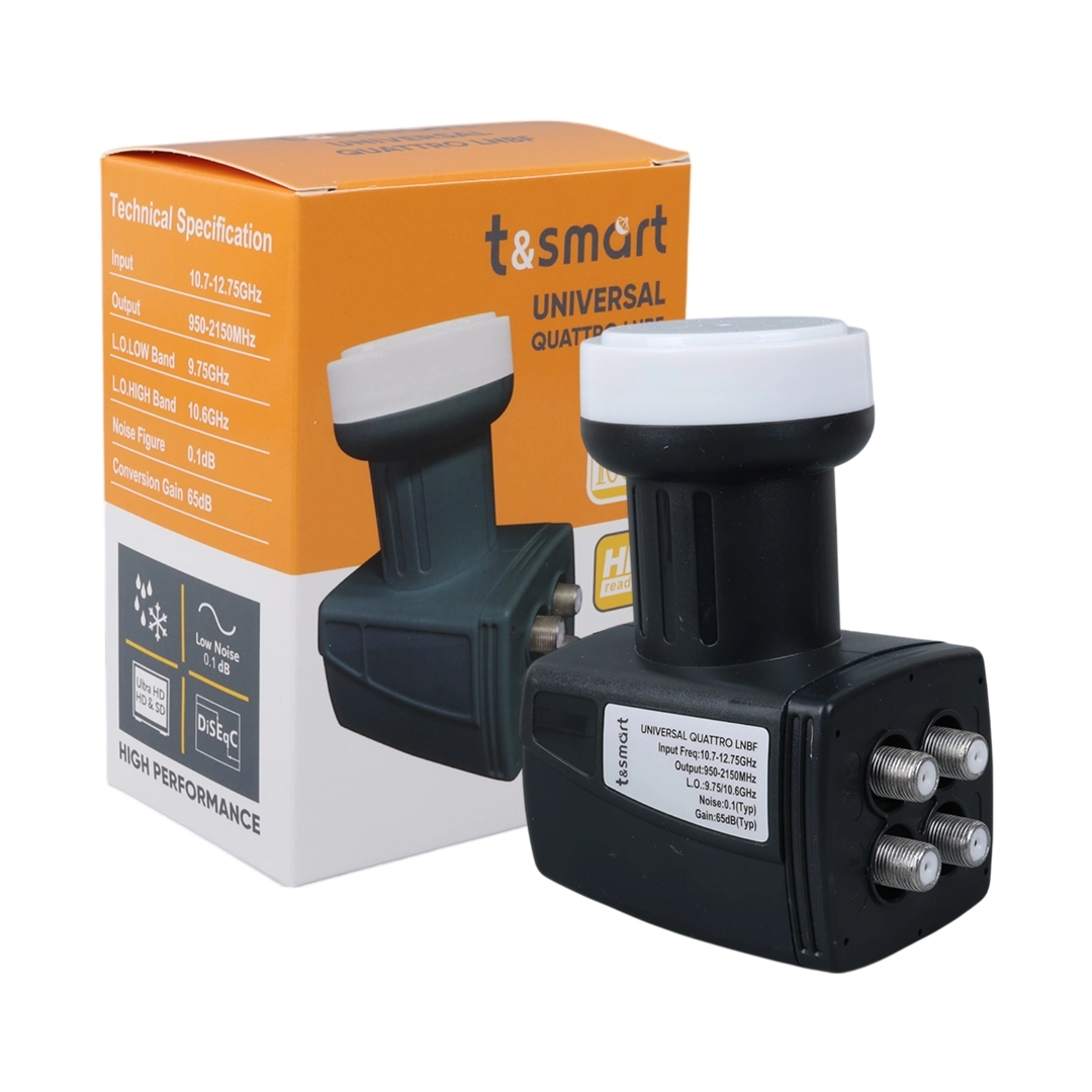 T&SMART ULTRA HD 4K UNIVERSAL QUATTRO SANTRAL LNB 0.1DB