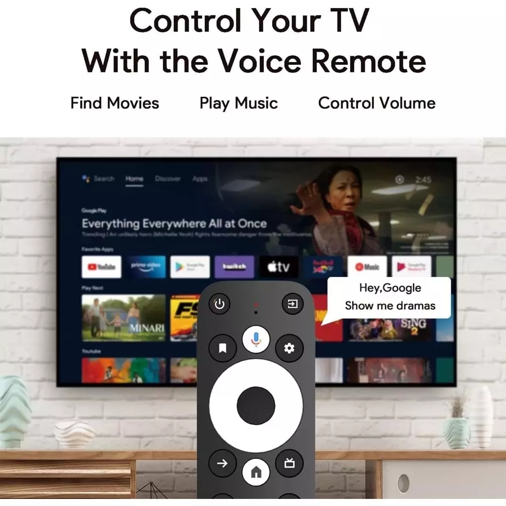 Dcolor GD2 Android 12 Google TV Lisanslı 4K Streaming TV Box Widevine L1 Sertifika 2GB Ram 32GB
