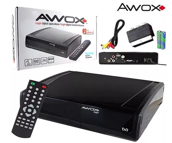 AWOX LOGİX DİJİTAL KASALI UYDU ALICISI (TOS)