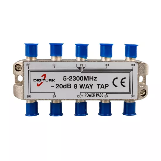 DIGITURK 5-2150 MHZ 20DB 8 YOLLU TAP SWITCH 1/8 SPLITTER